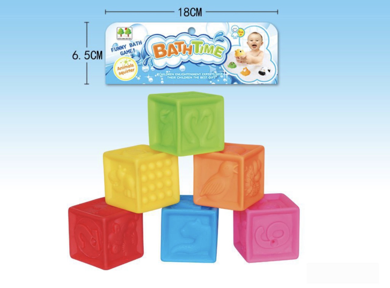 Set 6 Cuburi senzoriale Moi, pentru dentitie sau baita - 1 | YEO