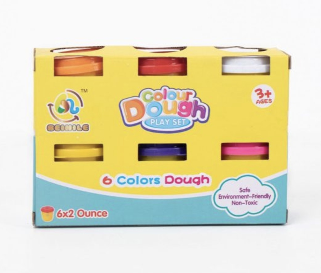 Set 6 tuburi plastilina Colour Dough