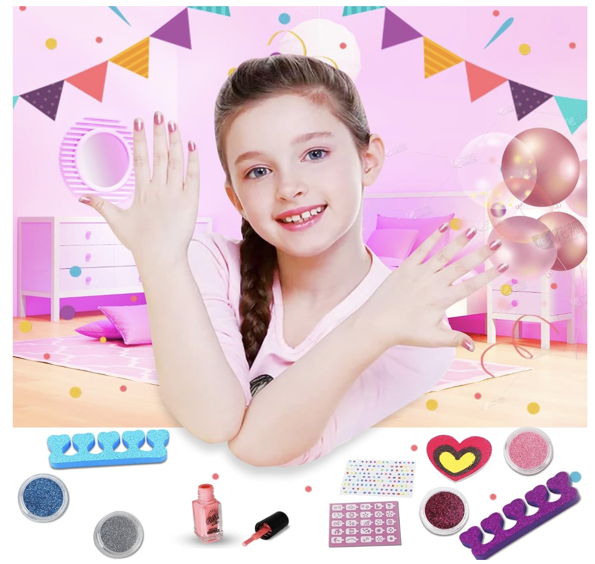 Set complet pentru unghii MBK-369Y, salon de manichiura, cu lampa pentru uscare - 3 | YEO