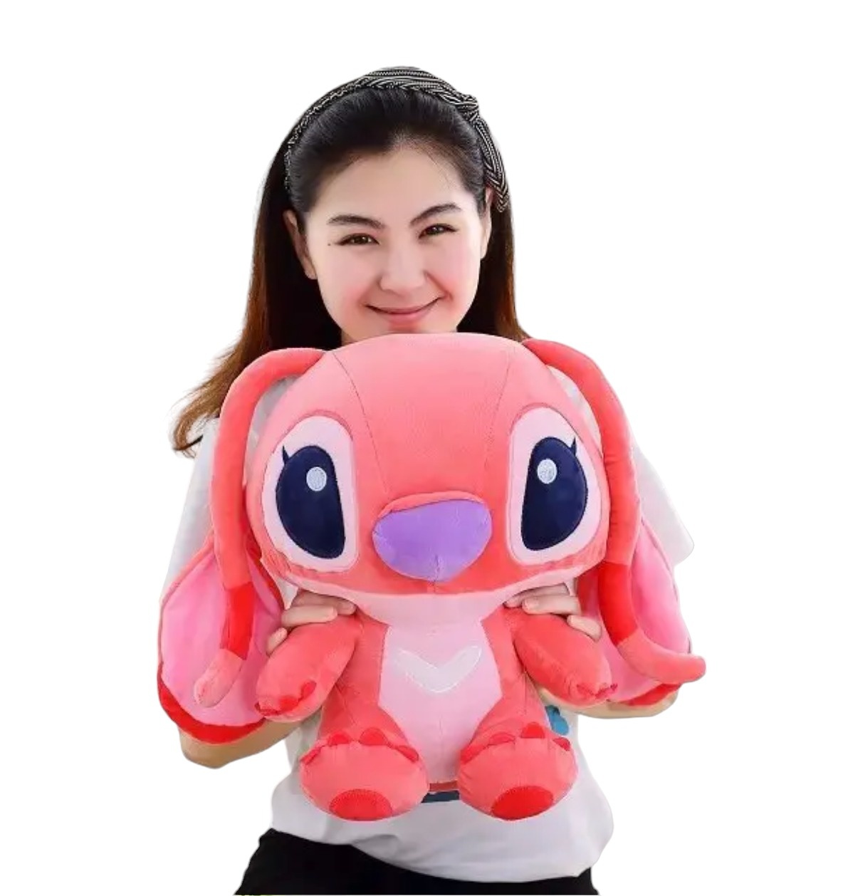 Set doua mascote din plus Stitch si Angel 45 cm - 3 | YEO