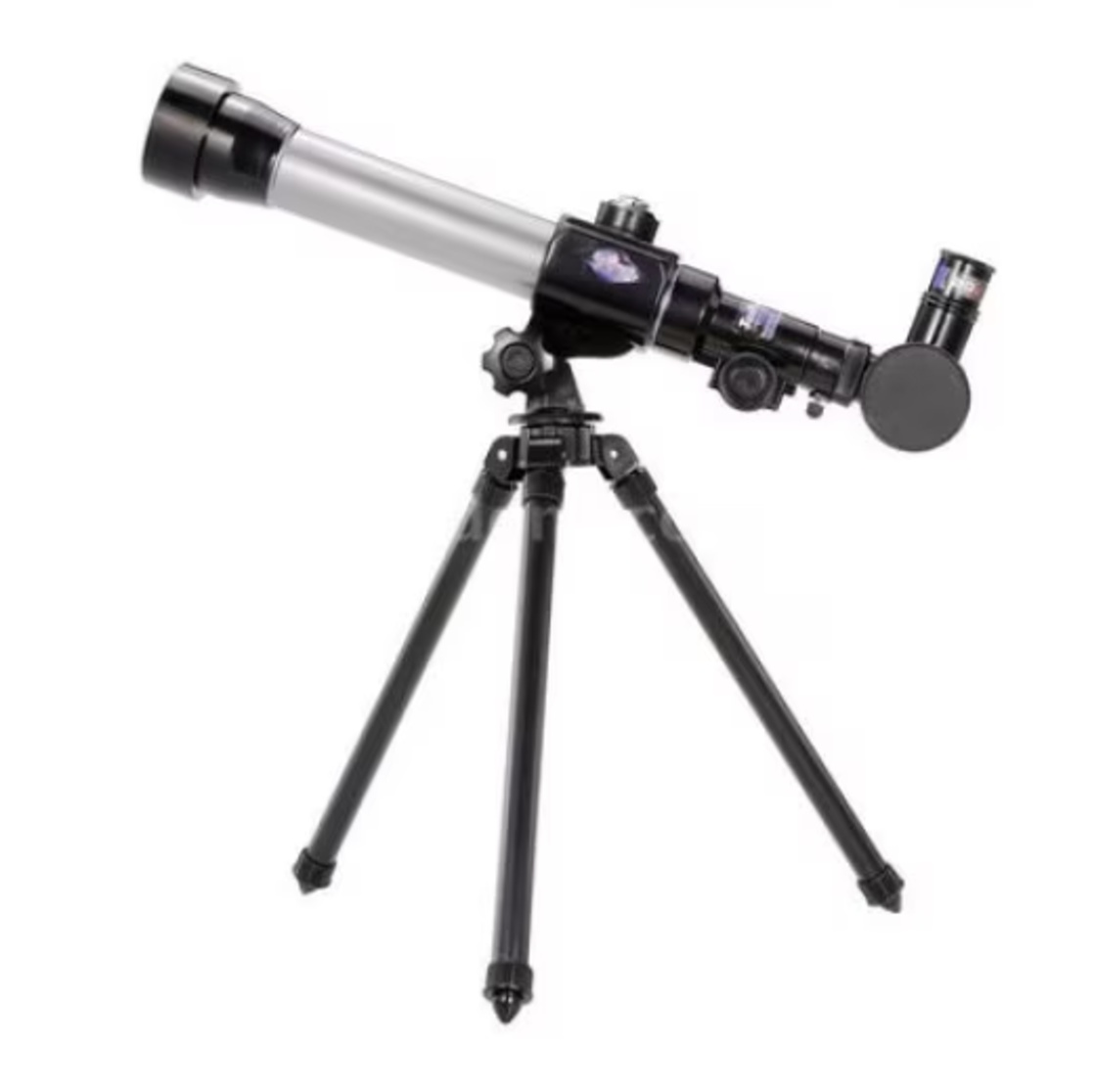 Telescop cu Trepied, Zoom pana la 40x, IPX4, Plastic și Sticlă FMC, Argintiu