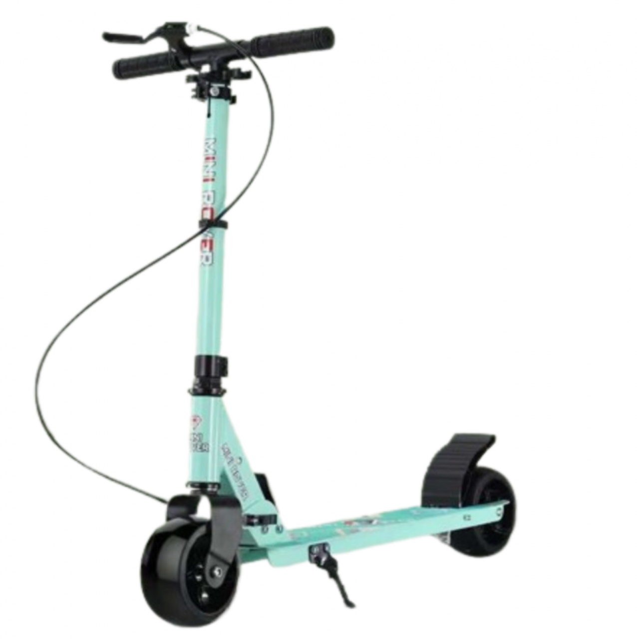 Trotineta pliabila, cadru otel si carbon, cu frana manuala, greutate maxima suportata 100 kg, TR28 Verde - 1 | YEO