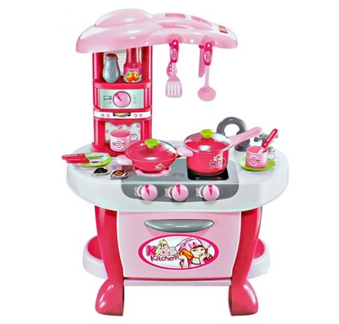 Bucatarie Completa Jumbo cu sunete si lumini cu accesorii, 008-801