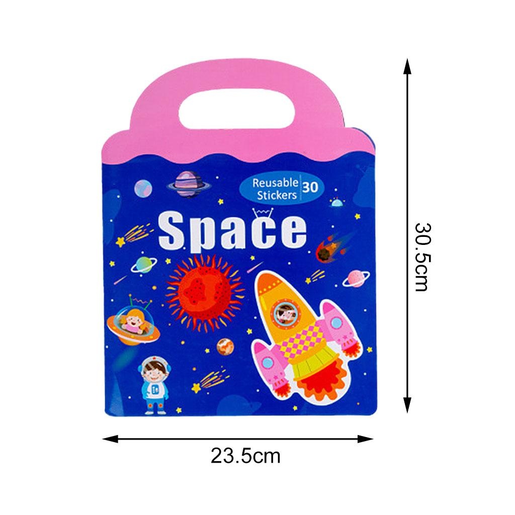 Carte magnetica cu 30 stickere reutilizabile, Spatiul cosmic si astronautii NASA - 2 | YEO