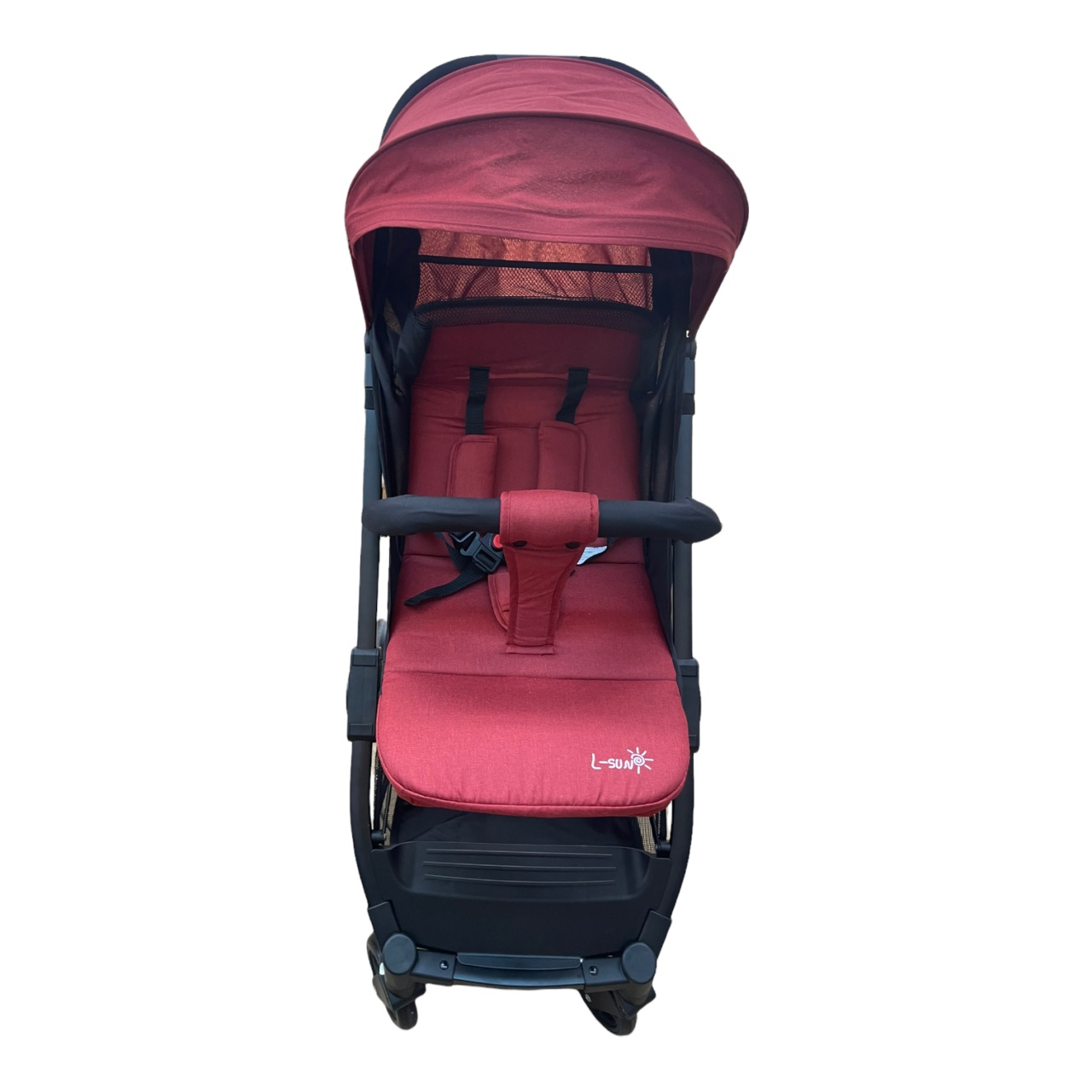 Carucior sport copii, pliere compacta pentru avion, cu sistem troller, C8 rosu - 2 | YEO