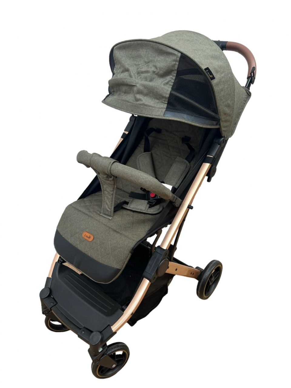 Carucior sport pliabil, tip troller, cu suspensii si husa picioare, C9 verde - 1 | YEO