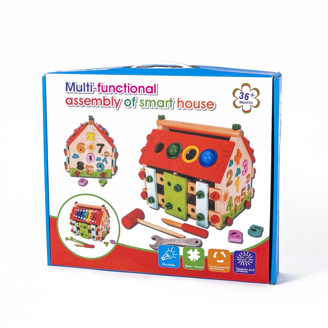 Casuta Multifunctionala Din Lemn 6 in 1 Color - 4 | YEO