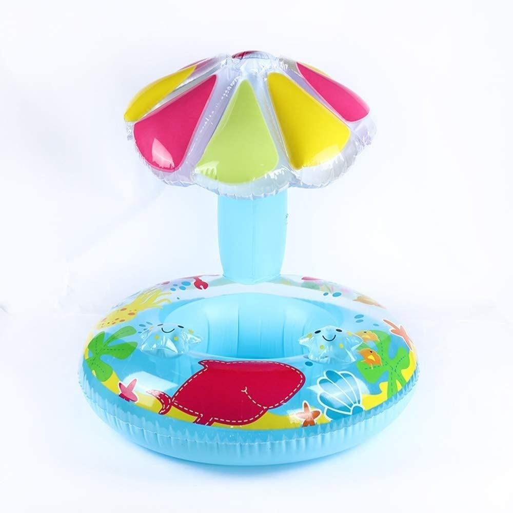 Colac Bebe pentru Inot, Cu Protectie Solara Stea de mare, bleu - 1 | YEO