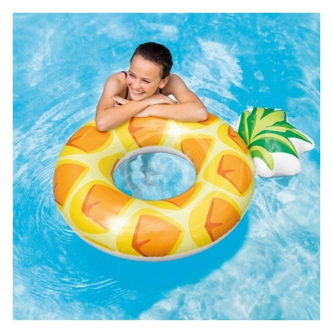 Colac gonflabil tip saltea, Ananas Pineapple, 117x86 cm, 56266 - 1 | YEO
