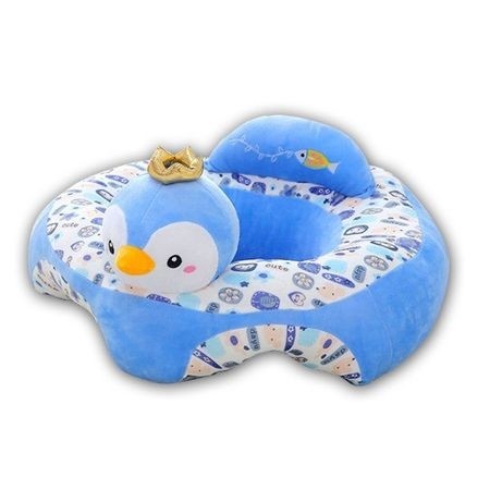 Fotoliu Baby Smile Animalute Invat Sa Stau In Fundulet 45 cm, Pinguinul bleu - 1 | YEO