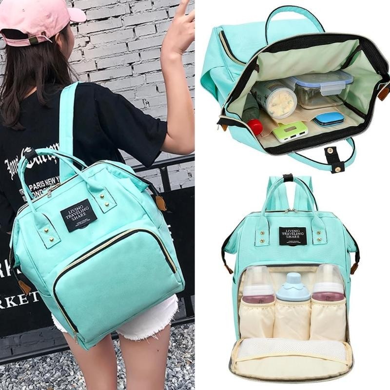 Geanta rucsac Living Share pentru mamicile de bebelusi, vernil - 3 | YEO