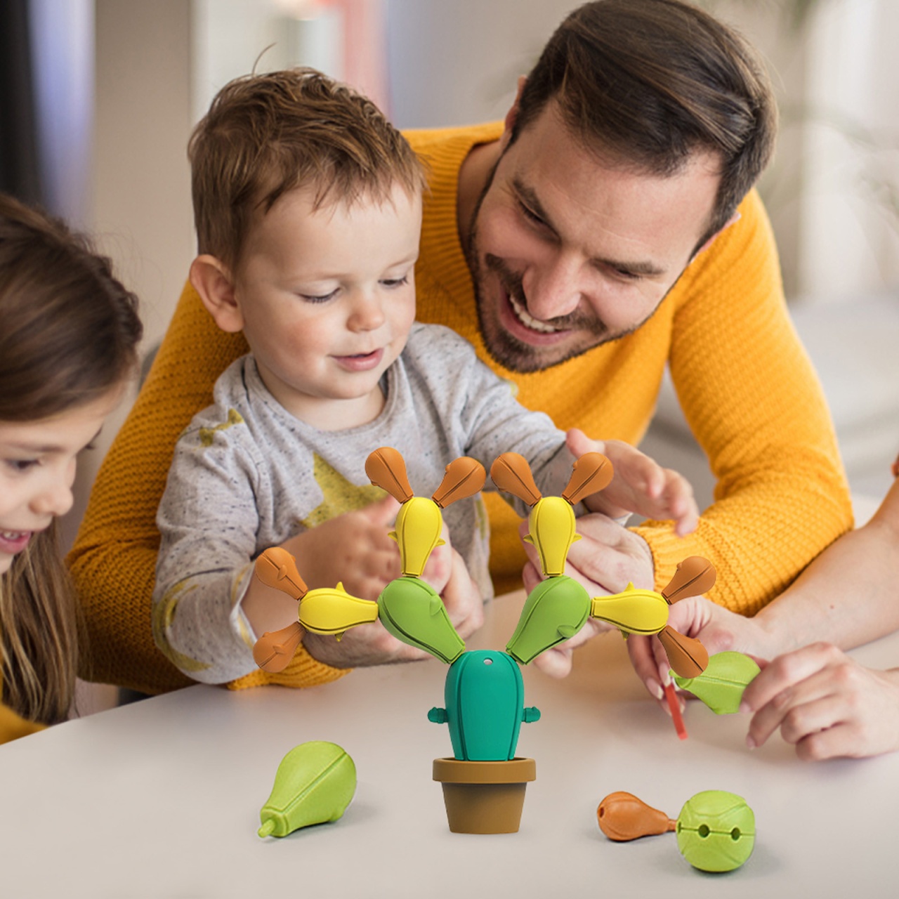 Joc de indemanare Cactusul in echilibru, puzzle 18 piese - 3 | YEO