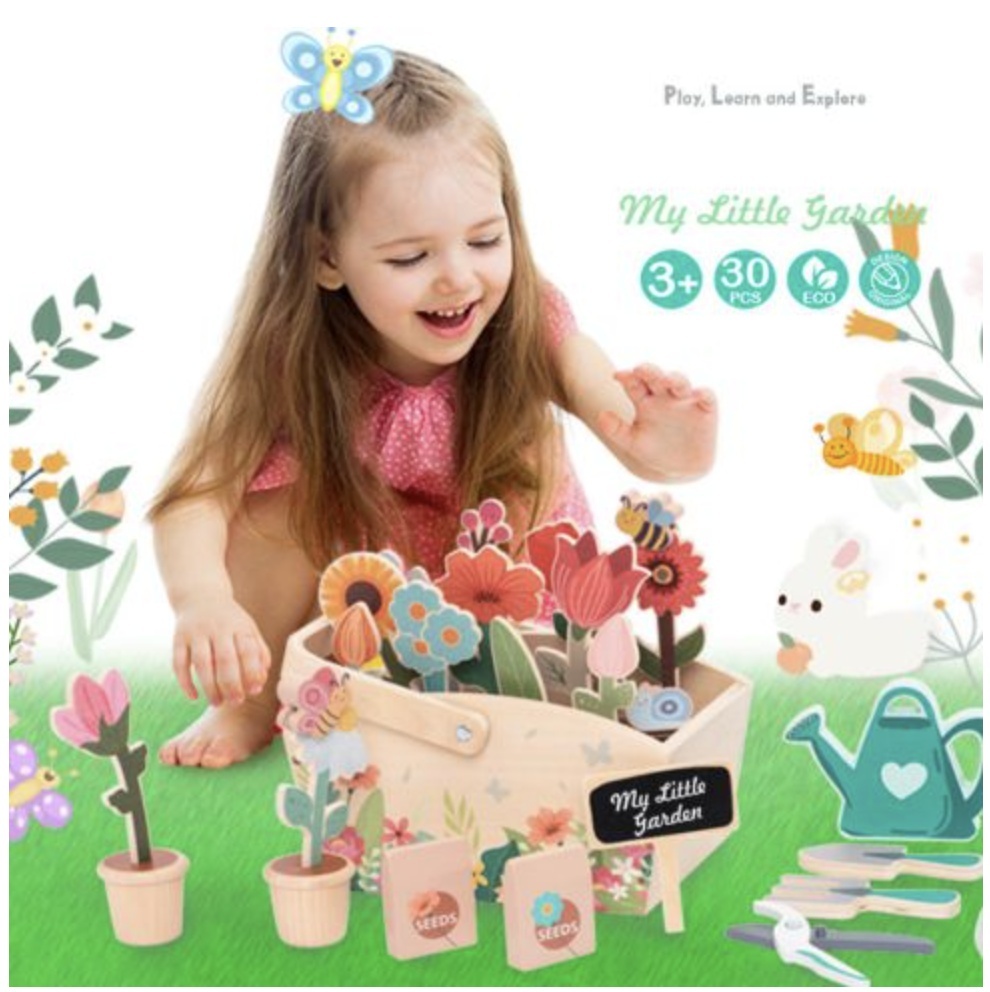 Joc de rol educativ Micul Florar, din lemn - 2 | YEO