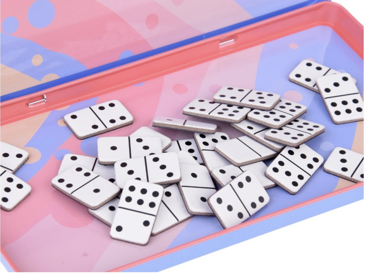 Joc magnetic in cutie metalica Domino - 2 | YEO