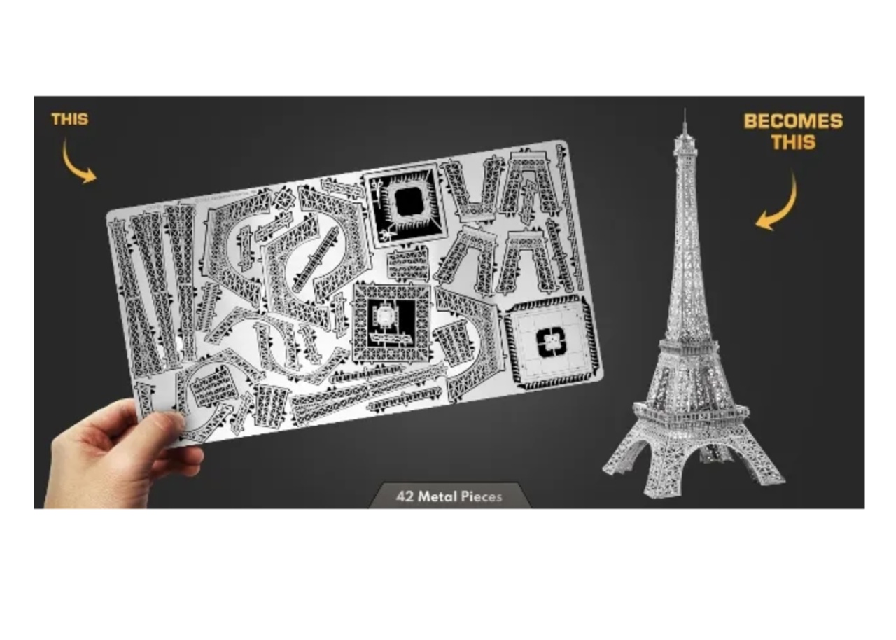 Macheta 3D Metal Turnul Eiffel scara 1:3200 - 2 | YEO