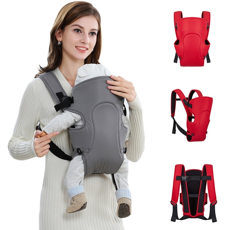 Marsupiu ergonomic pentru bebelusi, Full rosu - 1 | YEO