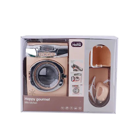 Masina de spalat de jucarie, My Little Home, cu accesorii, bej - 3 | YEO