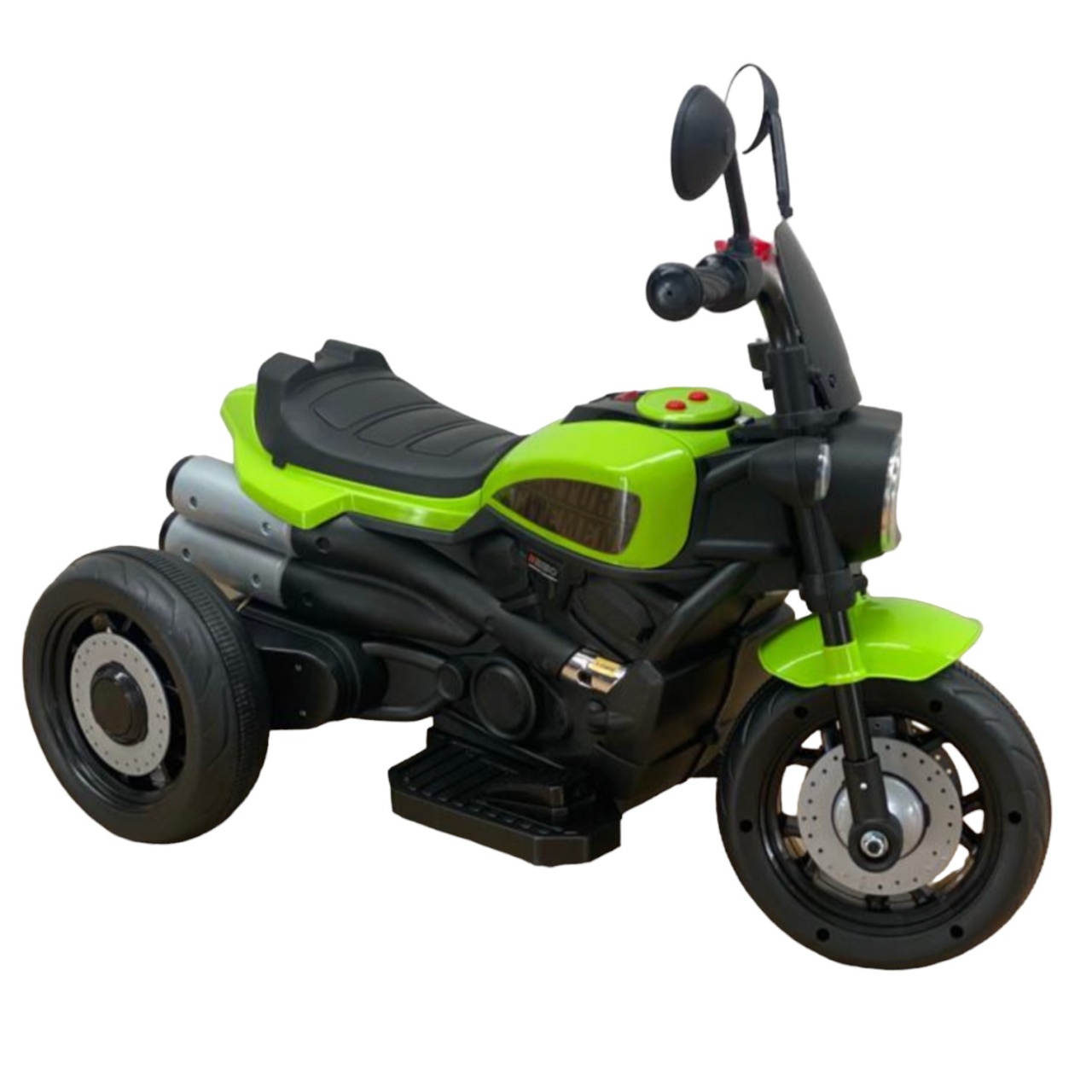 Motocicleta electrica copii 618V, acumulator 6V, 1 motor, cu sunete si lumini, verde - 3 | YEO