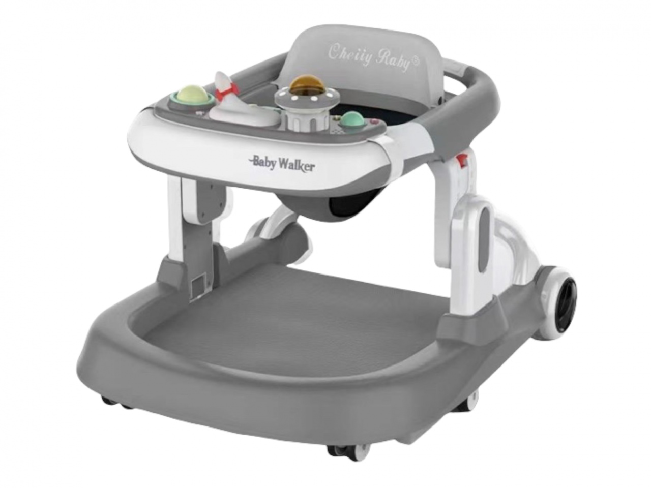 Premergator si Antemergator reglabil pe inaltime, cu roti de silicon, 932, gri