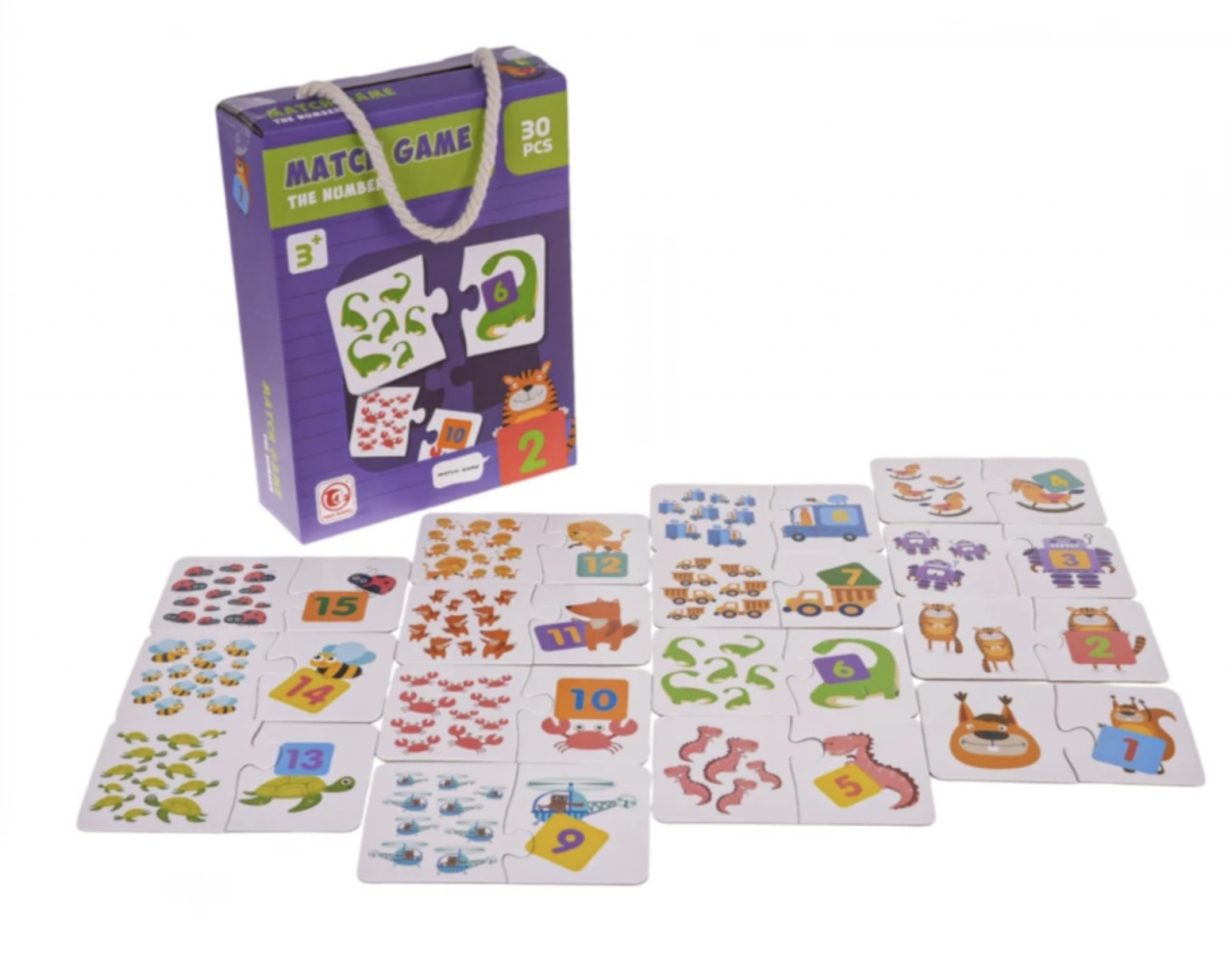 Puzzle educativ 30 piese mari Matematica – Potrivim si invatam numerele - 1 | YEO