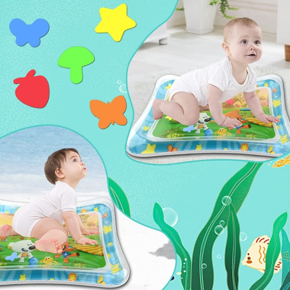Saltea cu apa pentru bebelusi 70 x 50 cm - Prietenii catelusi la joaca - 2 | YEO