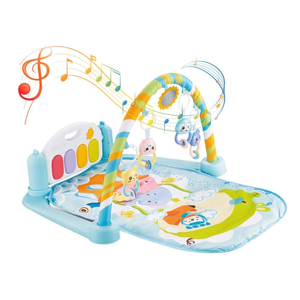 Saltea interactiva pentru gimnastica bebelusilor cu pian, vernil - Krista® - 1 | YEO