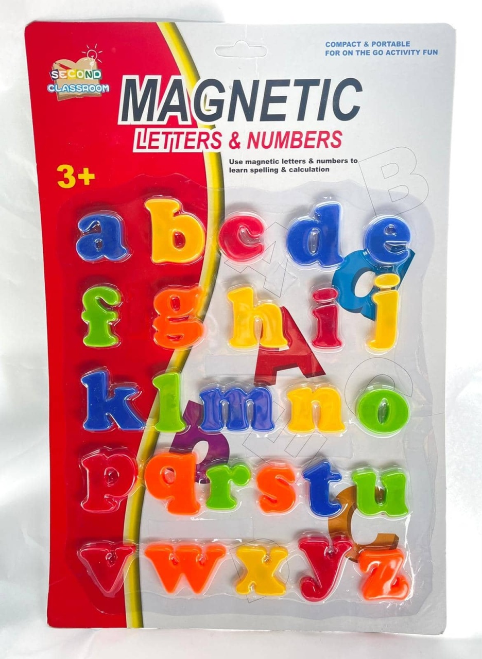 Set 26 litere mici magnetice, din plastic, 3 cm - 2 | YEO