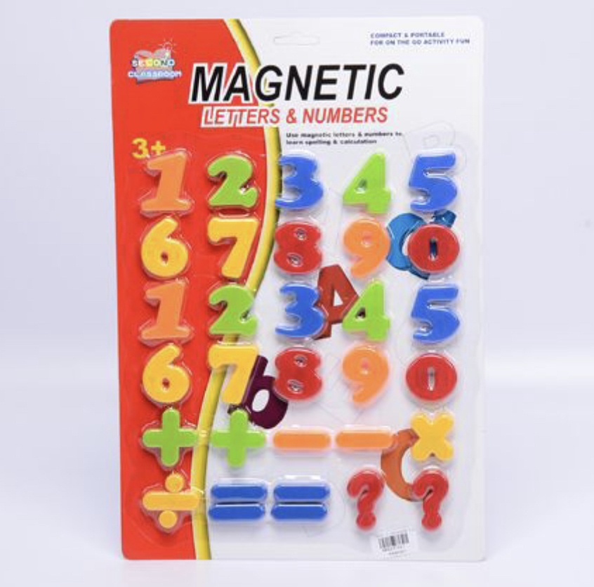 Set 30 cifre si semne matematice magnetice, din plastic, 3 cm - 1 | YEO