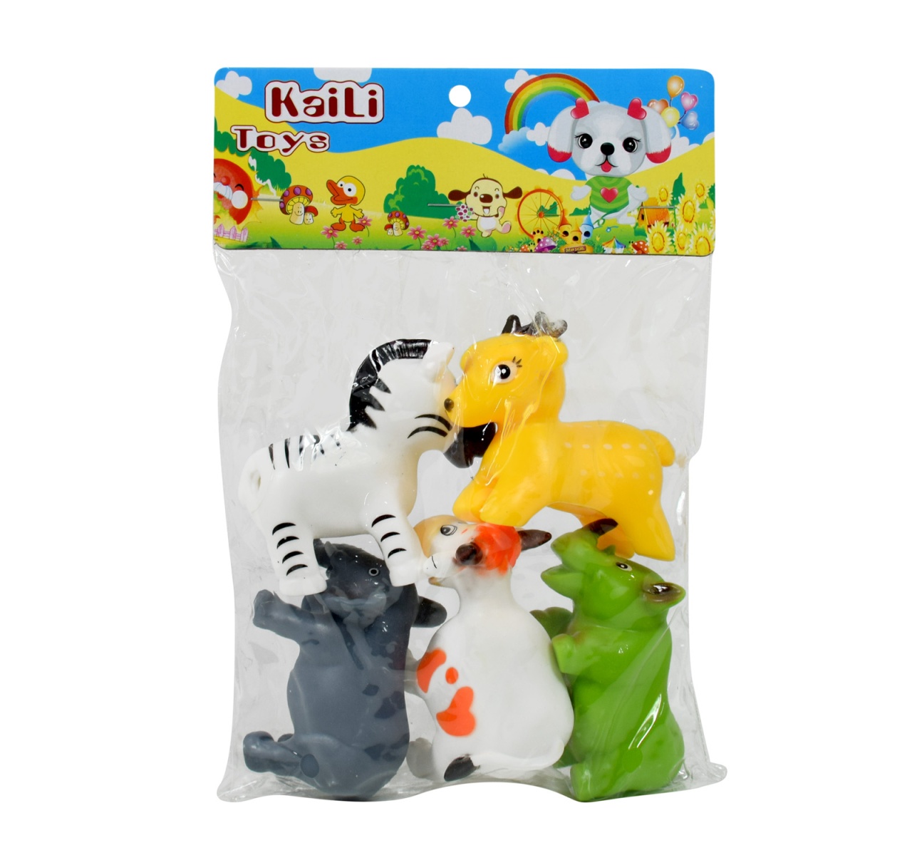 Set 5 jucarii de baie, animale exotice, din cauciuc - 2 | YEO