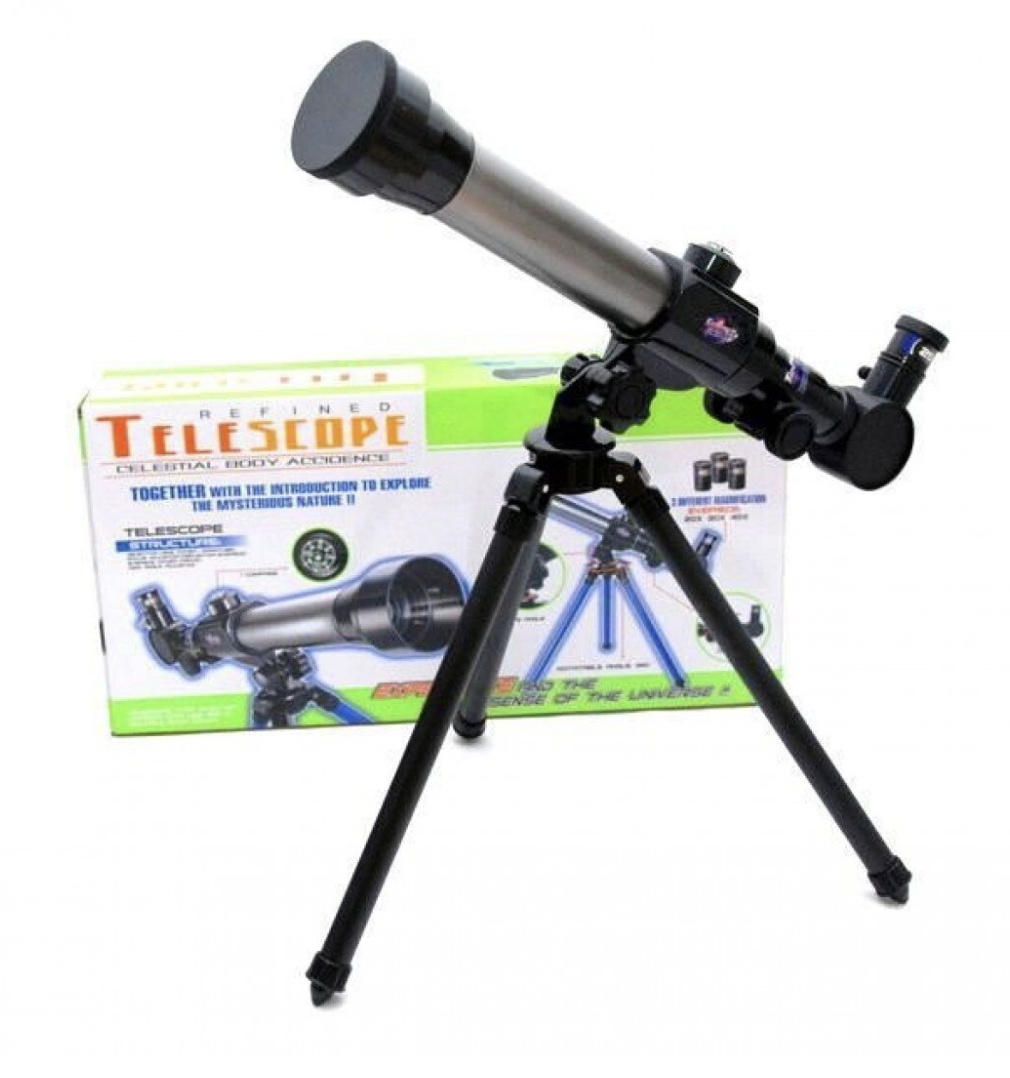 Telescop cu Trepied, Zoom pana la 40x, IPX4, Plastic și Sticlă FMC, Argintiu - 1 | YEO