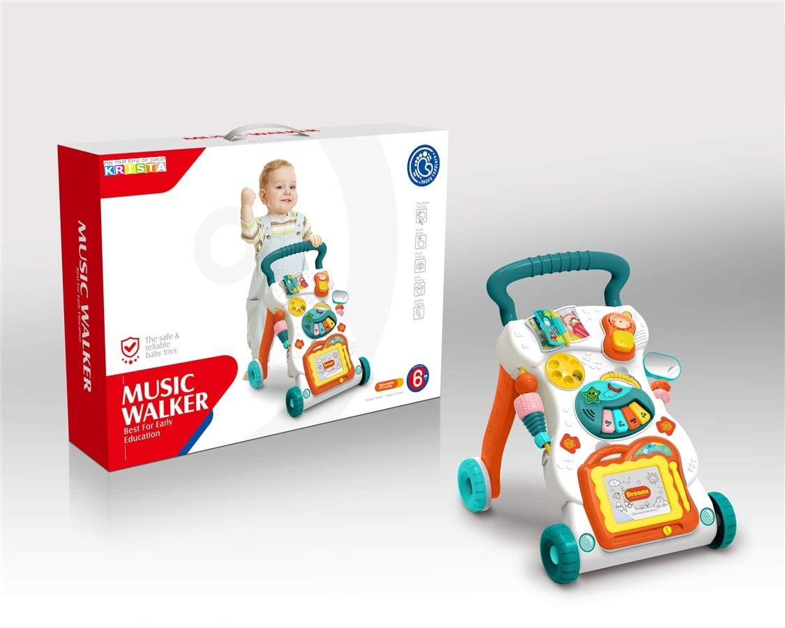 Antemergator interactiv cu activitati, pian si tablita de scris - 2 | YEO