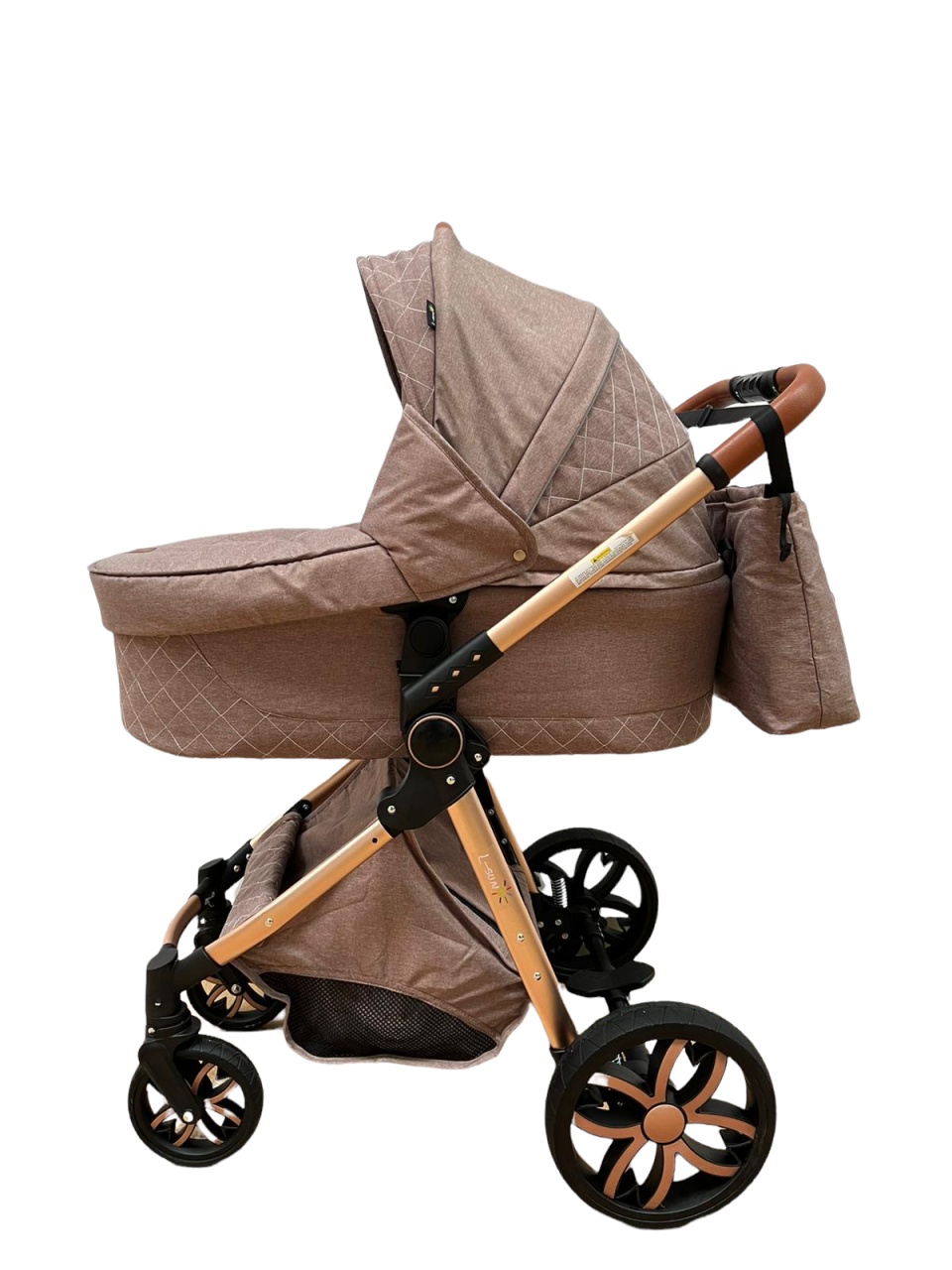 Carucior 3 in 1, 3 piese landou, sport si scoica, T6 - crem - 2 | YEO