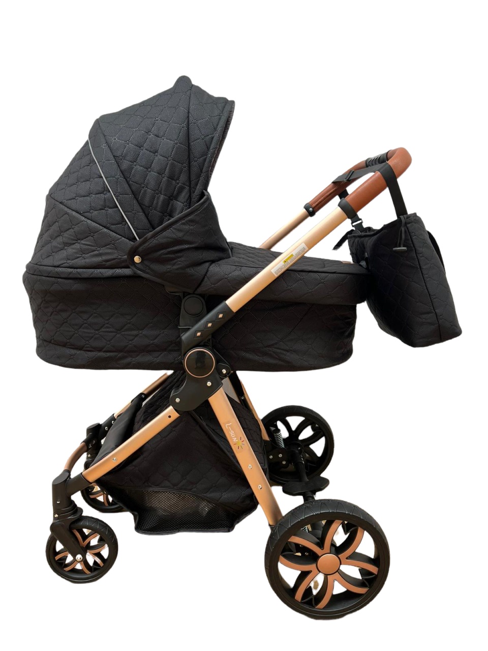 Carucior 3 in 1, 3 piese landou, sport si scoica, T6 - negru - 3 | YEO