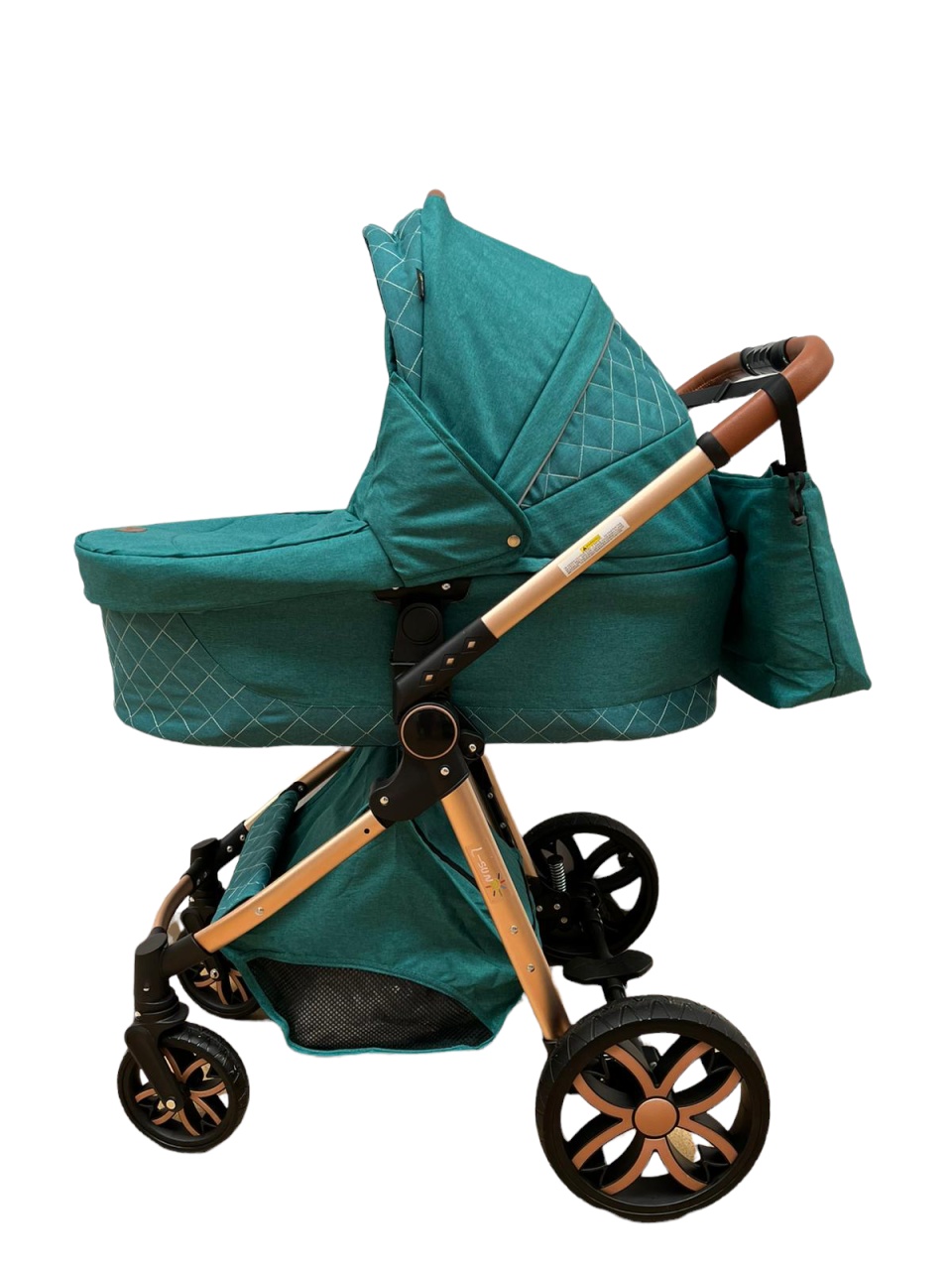 Carucior 3 in 1, 3 piese landou, sport si scoica, T6 - verde - 2 | YEO