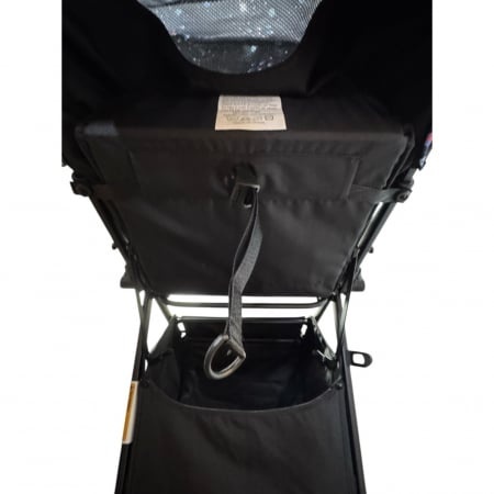 Carucior sport, cu maner reversibil, pliabil si troler, T700 For Angel, Roz cu Negru - 2 | YEO