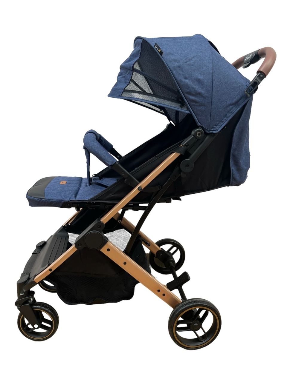 Carucior sport pliabil, tip troller, cu suspensii si husa picioare, C9 Albastru - 2 | YEO