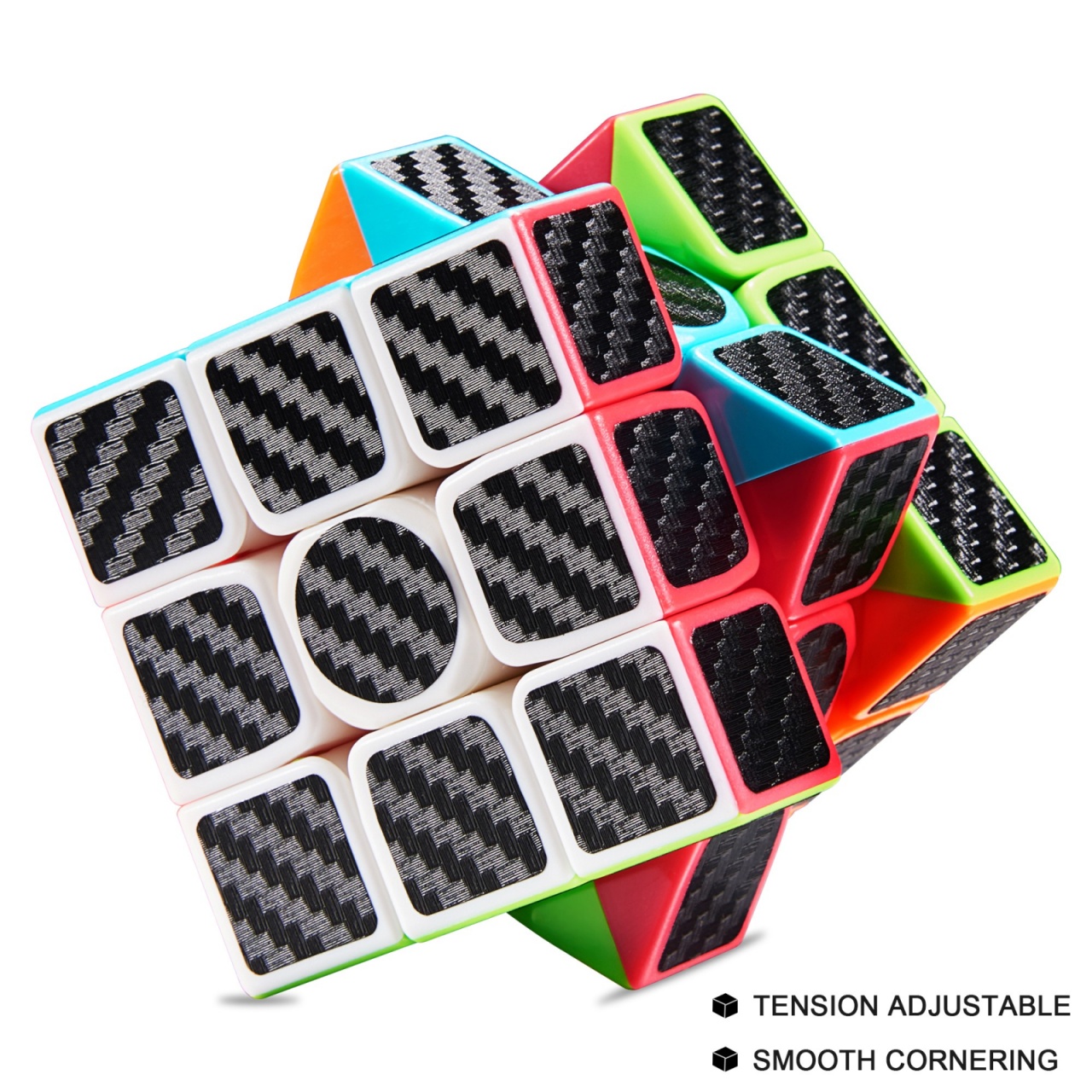 Cub mecanic 3x3x3 antistres, Carbon, Moyu, de viteza, Speedcube - 3 | YEO