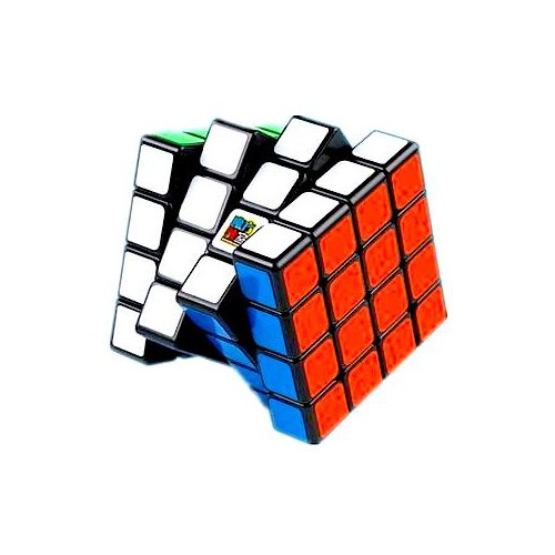 Cub mecanic 4x4x4 antistres, Moyu multicolor Black Line, de viteza, Speedcube - 3 | YEO