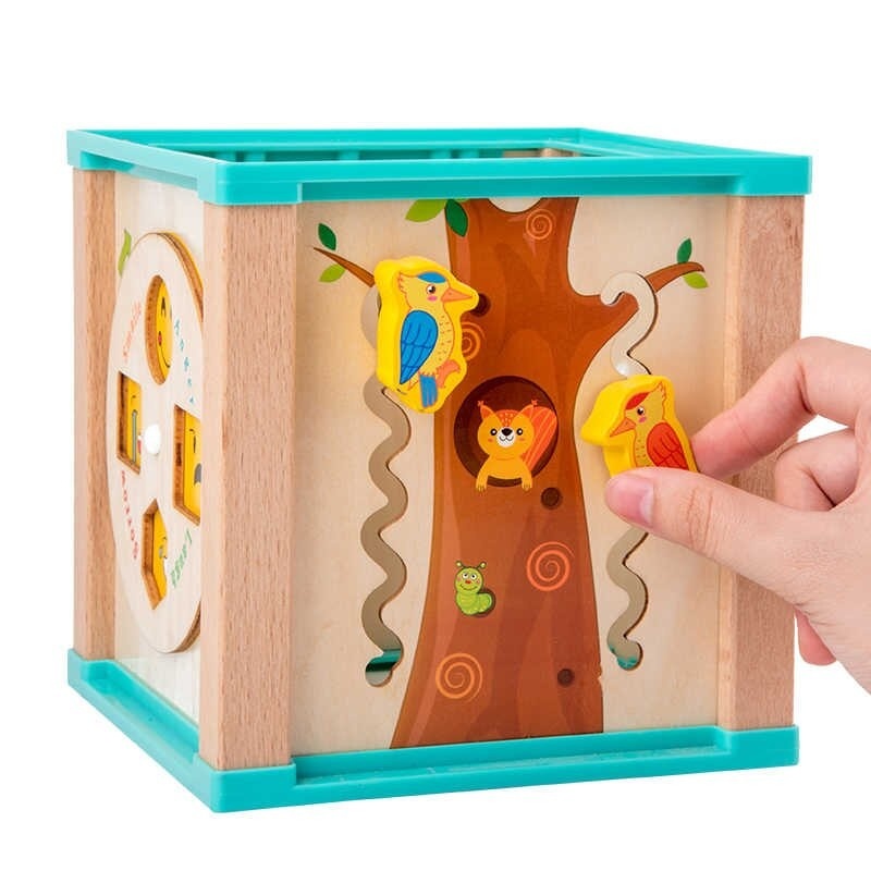 Cub multifunctional 5 in 1, cu labirint de bile - Bufnita - 3 | YEO