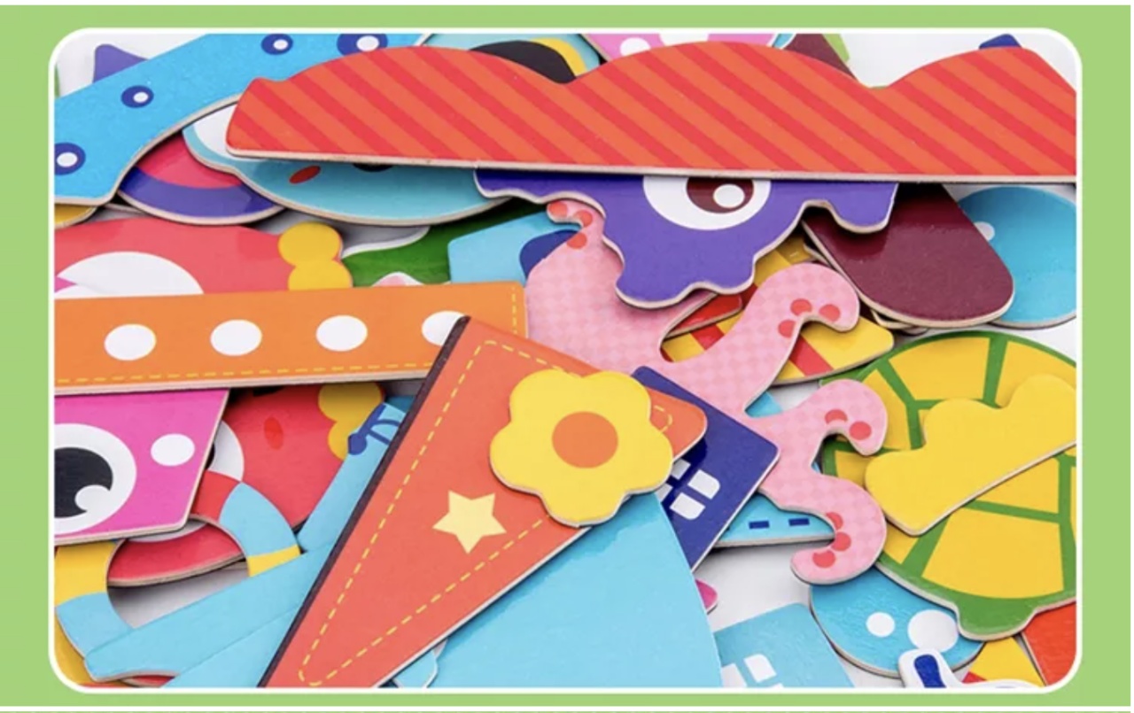 Cutie mov cu 46 piese Puzzle magnetic Orasul - 2 | YEO