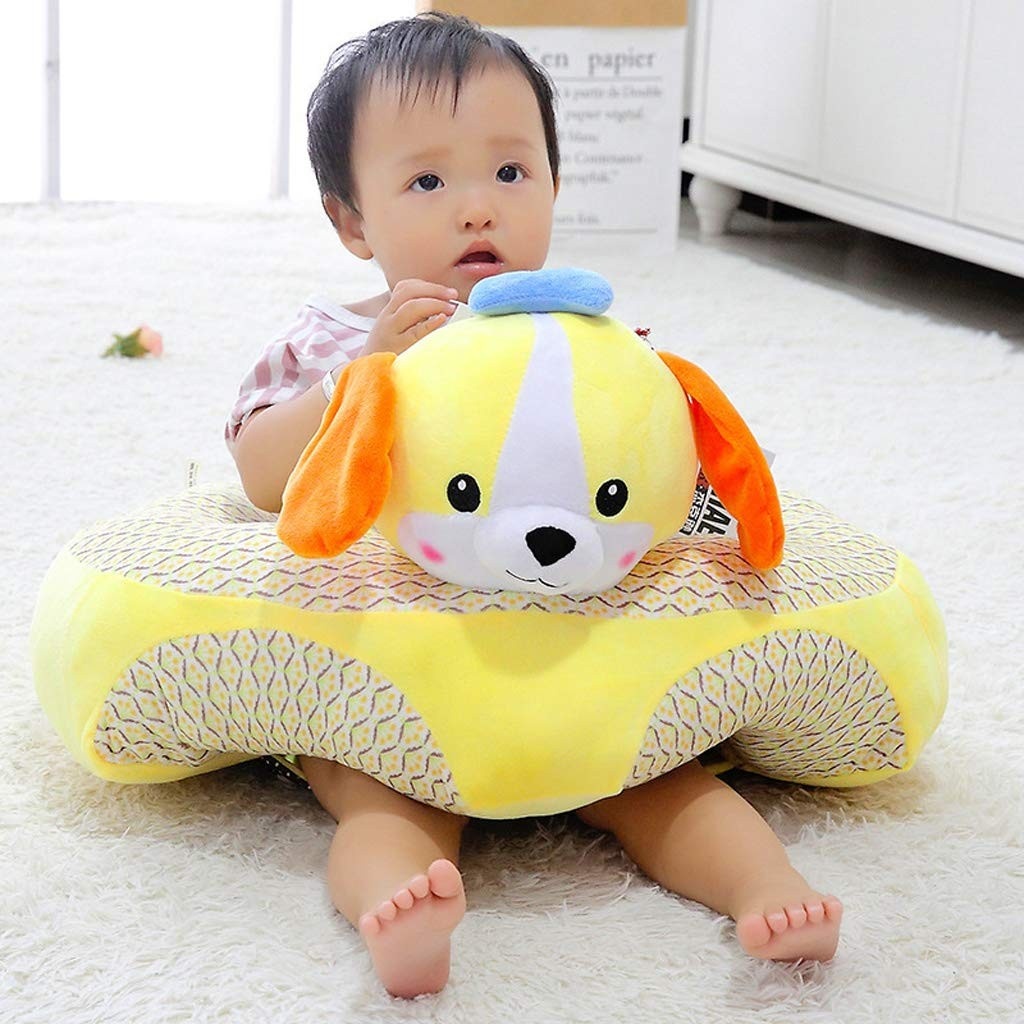 Fotoliu Baby Smile Animalute Invat Sa Stau In Fundulet 45 cm, Catelusul galben - 1 | YEO