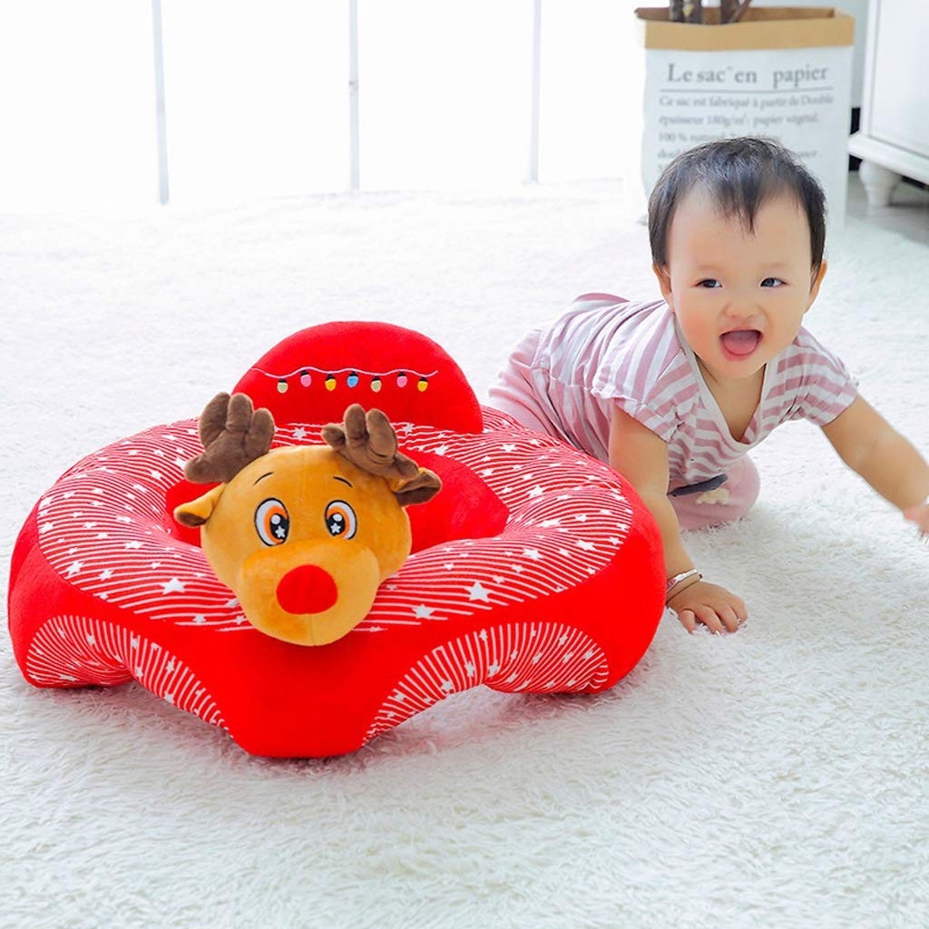 Fotoliu Baby Smile Animalute Invat Sa Stau In Fundulet 45 cm, Renul rosu - 2 | YEO