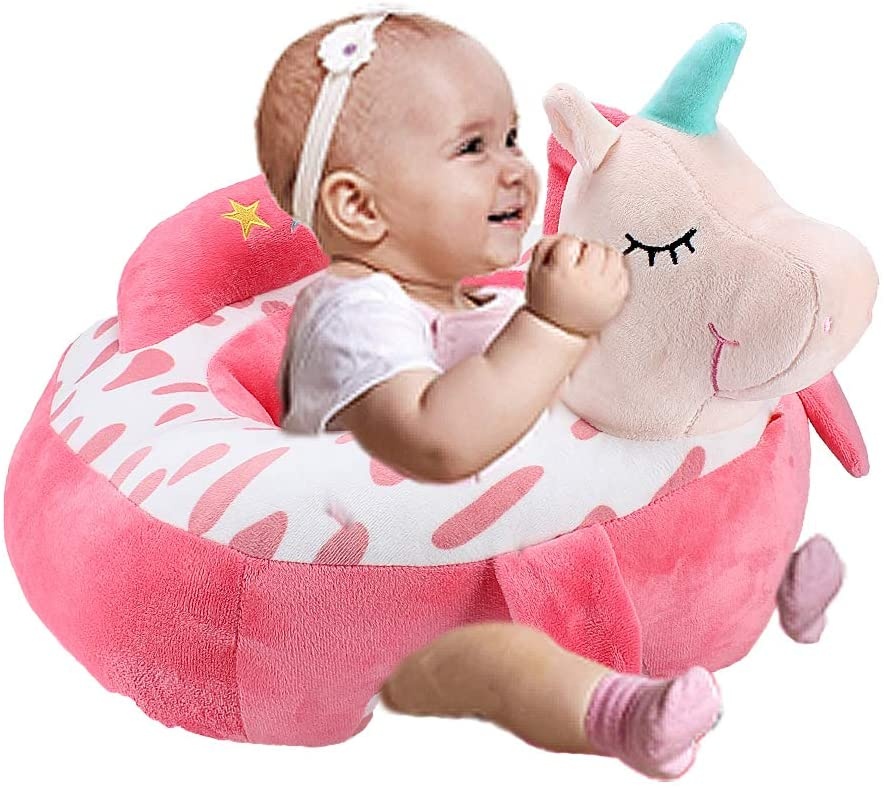 Fotoliu Bebe Unicorn invat sa stau in fundulet, 45 cm, din plus - 1 | YEO
