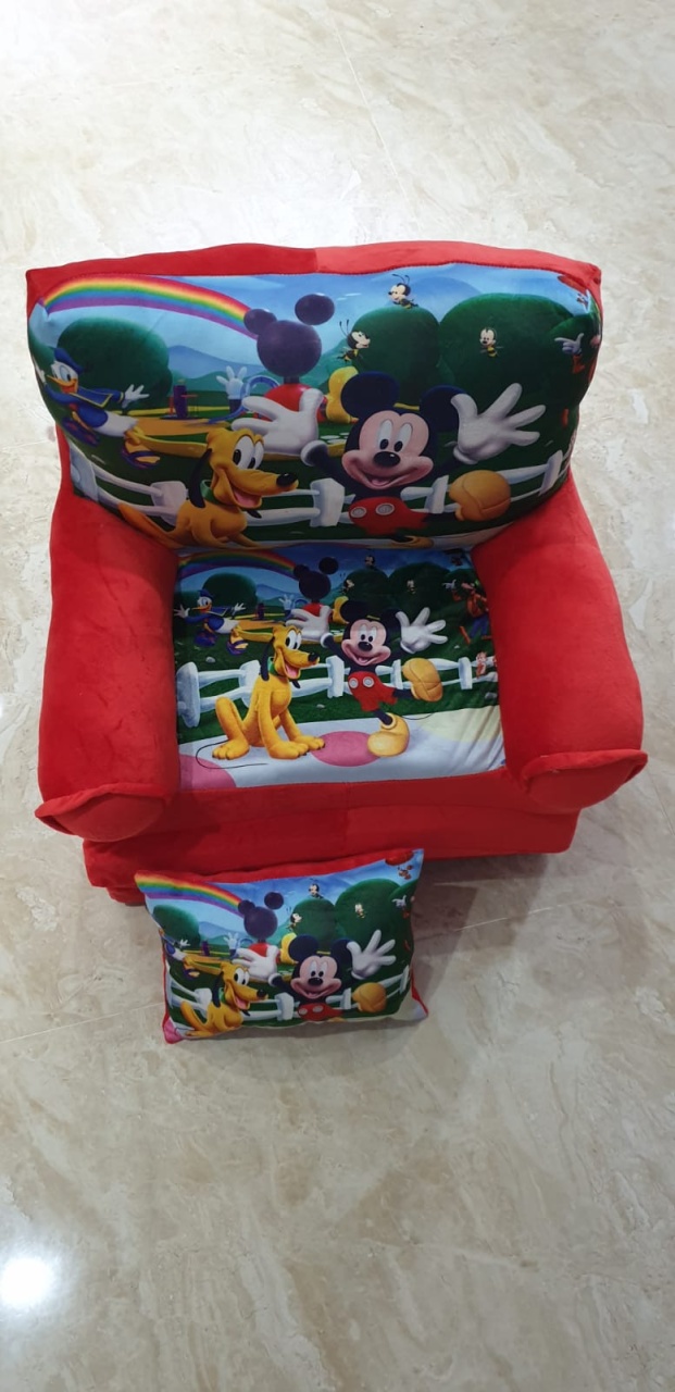 Fotoliu si perna Clubul lui Mickey Mouse, cu 3 placi, Extensibil la 115 cm - 3 | YEO
