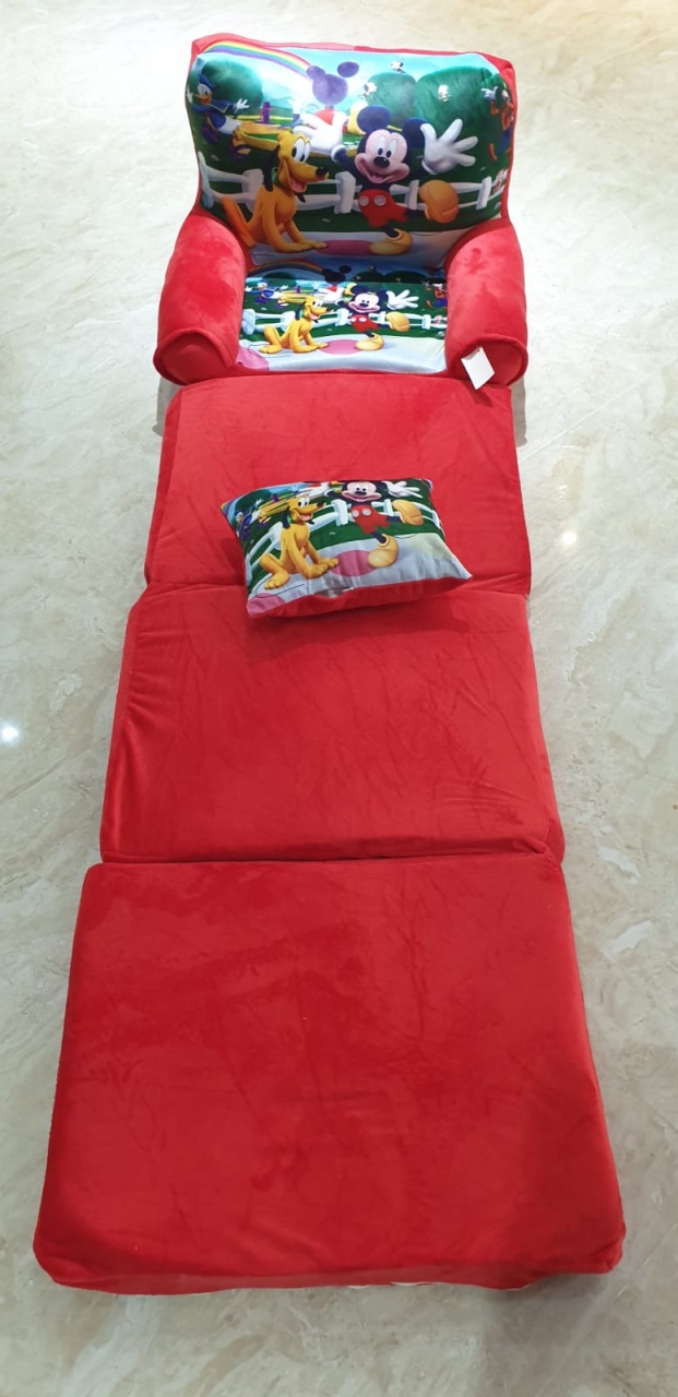 Fotoliu si perna Clubul lui Mickey Mouse, cu 4 placi, Extensibil la 150 cm - 3 | YEO