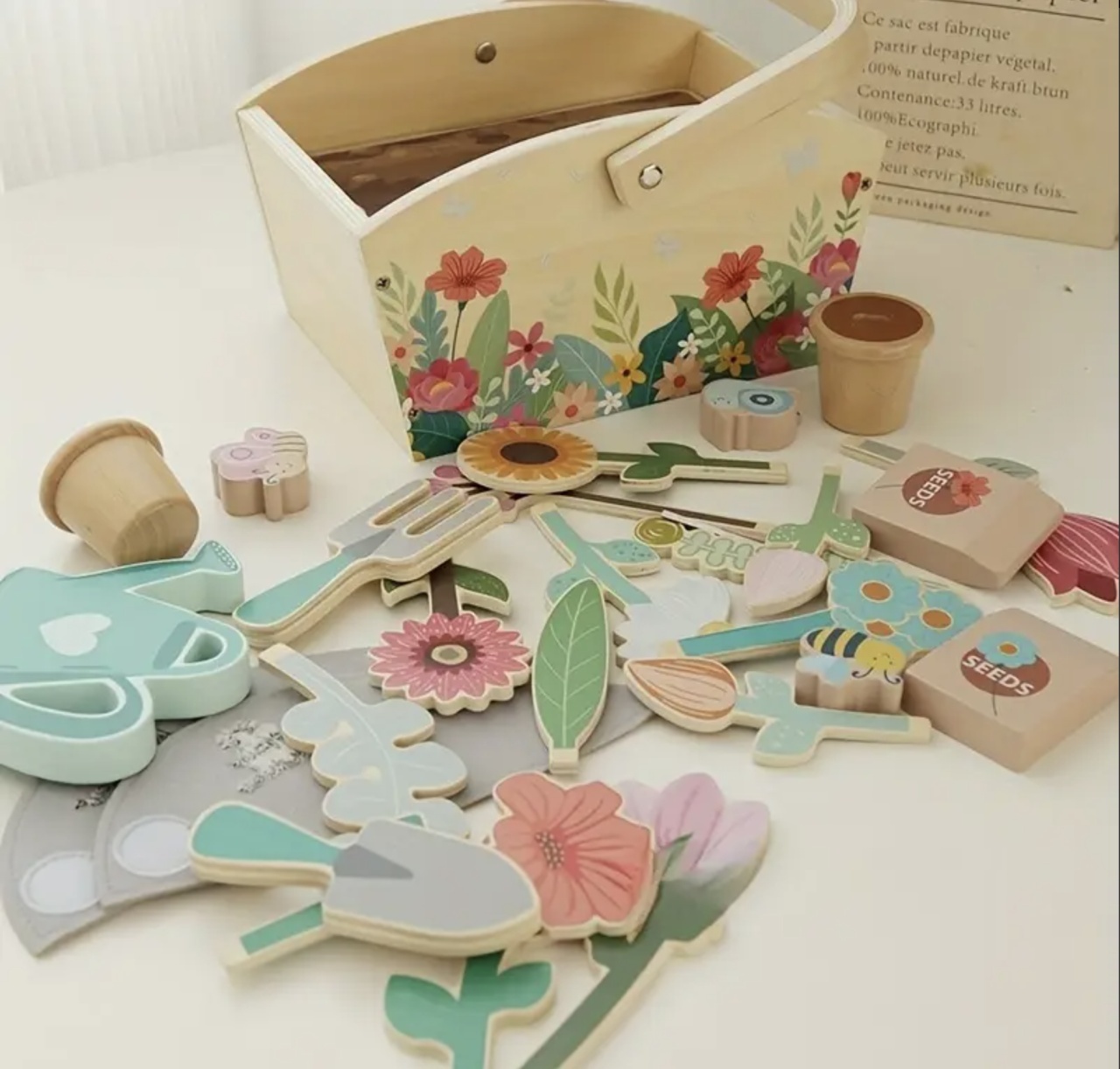 Joc de rol educativ Micul Florar, din lemn - 3 | YEO