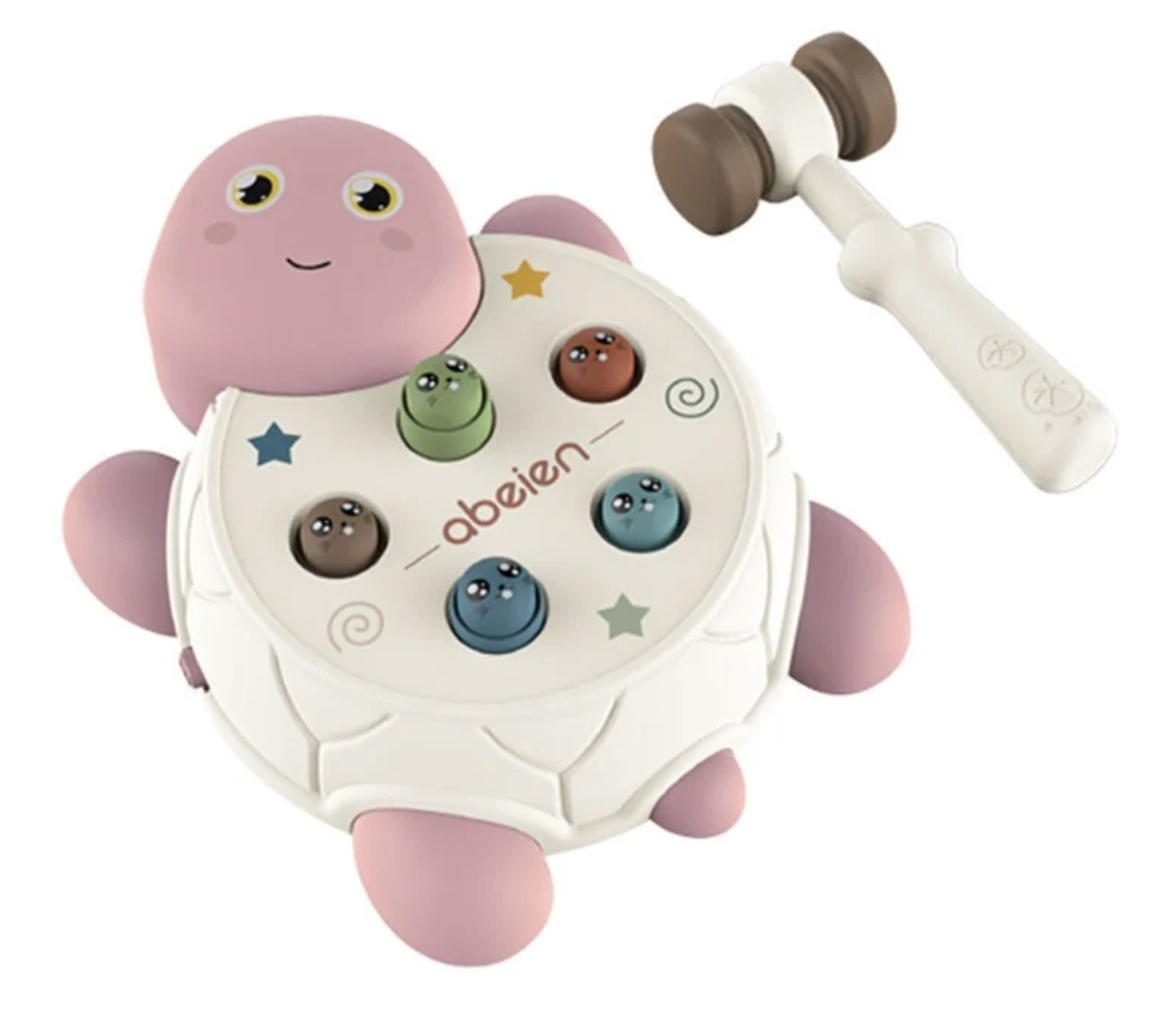 Joc interactiv de motricitate Whack-a-mole – Testoasa roz - 1 | YEO