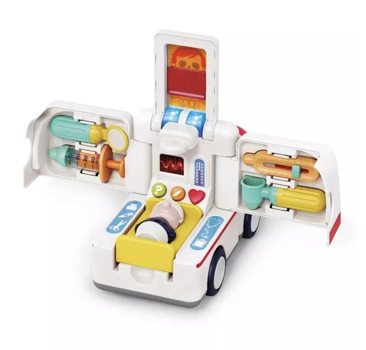Jucarie Ambulanta Interactiva cu LuminI, Sunete si Accesorii - 3 | YEO