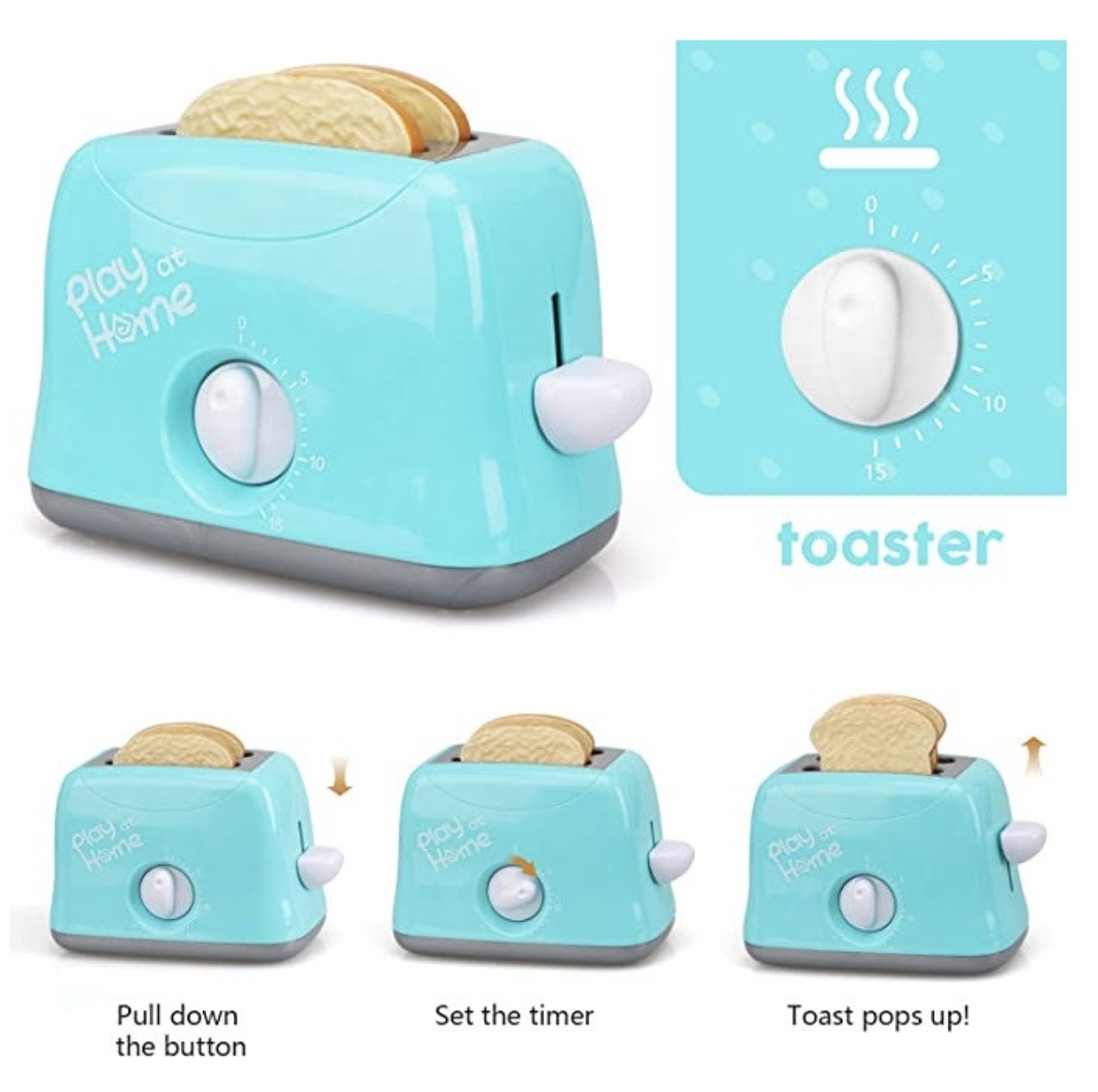 Jucarie interactiva Prajitor de paine, Toaster, vernil - 1 | YEO