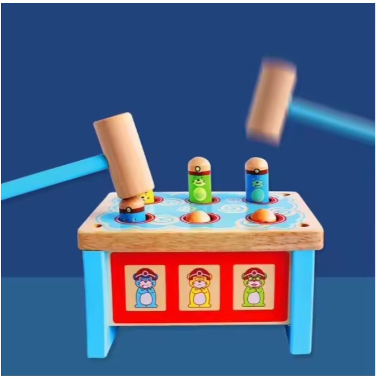 Jucarie Montessori Prinde Cartita 3D cu Sistem de Parghii, Invata Emotiile si Culorile - 3 | YEO